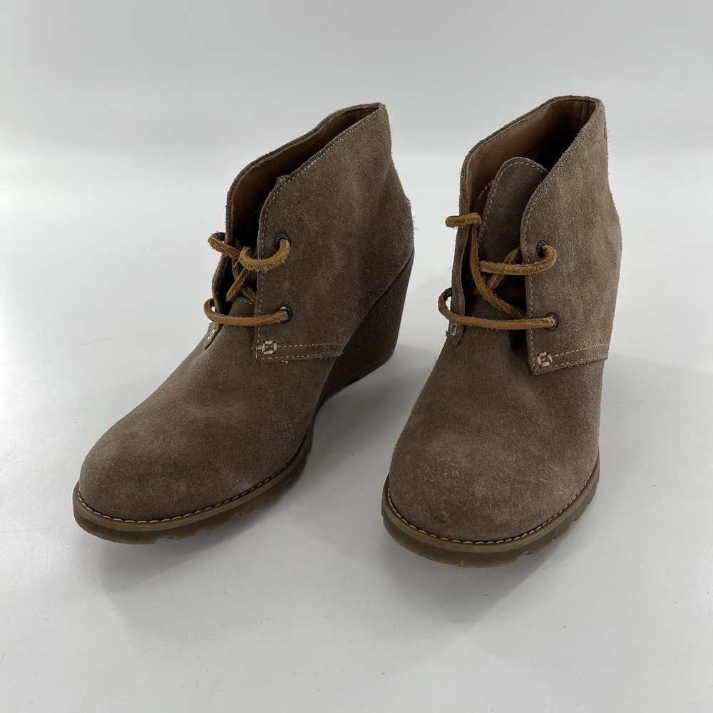 Sperry Top Sider Harlow Wedge Ankle Bootie Womens 8 M Suede Leather Stella Prow - Picture 6 of 16
